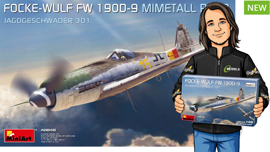 Miniart 1/48 Focke-Wulf Fw 190D-9 Mimetall Jagdgeschwader # 48040