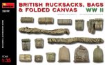 Miniart 1/35 British Bags, Rucksacks & Canvas WWII # 35599