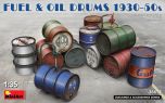 Miniart 1/35 Fuel & Oil Drums 1930-50's # 35613