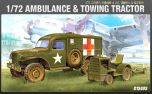 Academy 1/72 WWII U.S. Ambulance and Airfield Bomb Towing Tractor # 13403