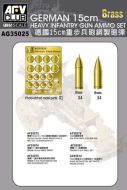 AFV Club 1/35 German 15cm Heavy Infantry Gun Ammo Set # AG35025