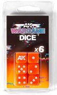 AK Interactive Set 6 Dice (Orange) # 1061