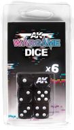 AK Interactive Set 6 Dice (Black) # 1062