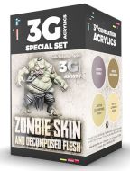 AK Interactive 3rd Gen Acrylic Wargame Color Set - Zombie Skin # 1076