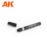 AK Interactive Metallic Liquid Marker – Chrome # 1302