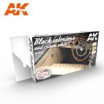 AK Interactive Black Interiors And Cream White Set # 9010
