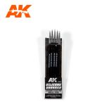 AK Interactive Silicone Brushes Medium Tip Small (5 Silicone Brushes) # 9085