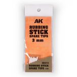 AK Interactive Rubbing Stick Spare Tips 3mm # 9318