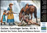 Masterbox 1/35 Gunslinger 1 Marshal Tom,Tucker & Molly # 35203