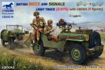 Bronco Models 1/35 British Recce and signals light truck (2 kits) with 5 crew # 35218