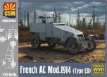 Copper State Models 1/35 French Armored Car Modele 1914 (Type ED) # 35013