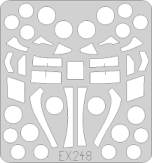 Eduard 1/48 Boeing CH-47C/HC-1 Chinook Mask Set (designed to be used Italeri kits) # EX248