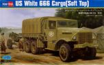 Hobby Boss 1/35 US White 666 Cargo Truck (Soft Top) # 83802 - Plastic Model Kit