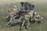 Hobbyboss 1/35 German 20mm Flak 38 Crews # 84418