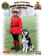 ICM 1/16 RCMP Female Officer With Dog (100% New Molds) # 16008