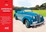 ICM 1/24 Admiral Cabriolet WWII German Passenger Car # 24021 - Plastic Model Kit