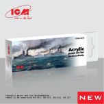 ICM Kaiser's Steel Fist Acrylic Paint Set 6 x 12ml Bottles # 3075