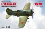 ICM 1/32 Polikarpov I-16 type 28 WWII Soviet Fighter # 32002
