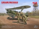 ICM 1/32 Luftwaffe Pilot School (Hs 123A Training Biplane & 3 Figures) # 32017