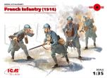 ICM 1/35 French Infantry (1916) (4 figures) (WWI) (100% new molds) # 35691