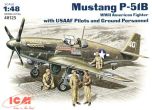 ICM 1/48 North American P-51B Mustang USSAF # 48125 - Plastic Model Kit
