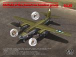 ICM 1/48 Airfield of the American Bomber Group (B-26G Marauder with Crew & Landing Mat) # 48327