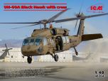 ICM 1/48 UH-60A Black Hawk Helicopter with 3 Crew Figures # 48364