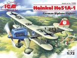 ICM 1/72 Heinkel He 51A-1, German Biplane Fighter # 72193