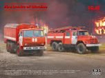 ICM 1/35 Fire Trucks of Ukraine, AC-40-137A & AR-2 (Set of 2) # DS3527