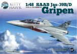 Kitty Hawk Model 1/48 SAAB Jas-39B/D Gripen # 80118 - Plastic Model Kit