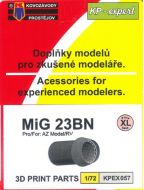 Kovozavody Prostejov 1/72 Mikoyan MiG-23BN 3D Exhaust 3D Printed Parts # 7257