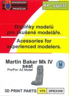 Kovozavody Prostejov 1/72 Martin Baker Mk.IV seat 3D printed parts # 7258