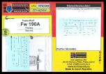 Kovozavody Prostejov 1/72 Focke-Wulf Fw-190A Stencils # 7269