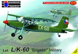 Kovozavody Prostejov 1/72 Let L/K-60 'Brigadyr' Military # 72392