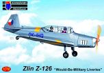 Kovozavody Prostejov 1/72 Zlin Z-126 'Would-Be-Military Liveries' # 72409