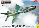 Kovozavody Prostejov 1/72 Mikoyan MiG-21F-13 'Warsaw Pact' (East Germany, Poland, Hungary, Bulgaria) New Tooling # 72503