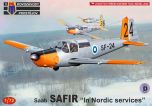 Kovozavody Prostejov 1/72 SAAB Safir "In Nordic Services" # 72524