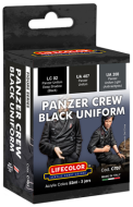 LifeColor Panzer Crew Black Uniform Camouflage Scheme (3 x 22ml) # CT07