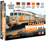 LifeColor Italian Railways Set 2 (22ml x 6) # LC-XS14 - Paint Set 