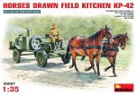 MiniArt 1/35 Soviet Field Kitchen w/ Horses # 35057 - Plastic Model Kit