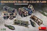 Miniart 1/35 German Rockets 28cm WK Spr & 32cm WK Flamm # 35316