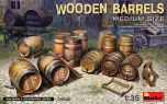 Miniart 1/35 Wooden Barrels, Medium Size # 35630