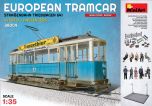 Miniart 1/35 European Tram Car with Crew & Passengers # 38009