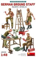 Miniart 1/48 German Ground Staff w/Accessories, North Africa # 49020