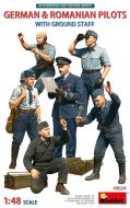 Miniart 1/48 Pilots German and Romanian w/ Ground Crew # 49024