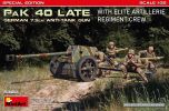 Miniart 1/35 German 7.5 PaK  40 Late w/ Elite Crew # 53013