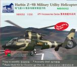 Bronco Models 1/350 Harbin Z-9B Military Utility Helicopter (3 per box) # 5052