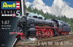 Revell 1/87 Express Locomotive S 3/6 BR18(5) with Tender 2'2'T # 02168