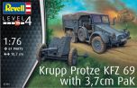 Revell 1/76 Krupp-Protze KFZ.69 with 3.7cm Pak # 03344