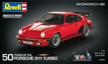 Revell 1/24 Porsche 911 Turbo 50th Anniversary Gift Set # 05634